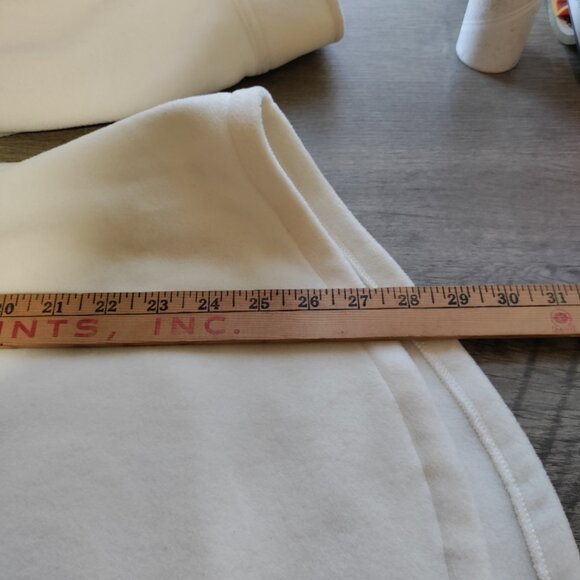 TNA Aritzia Fleece Shirt Jacket Snap Front Ivory Size 2XL - Picture 8 of 9